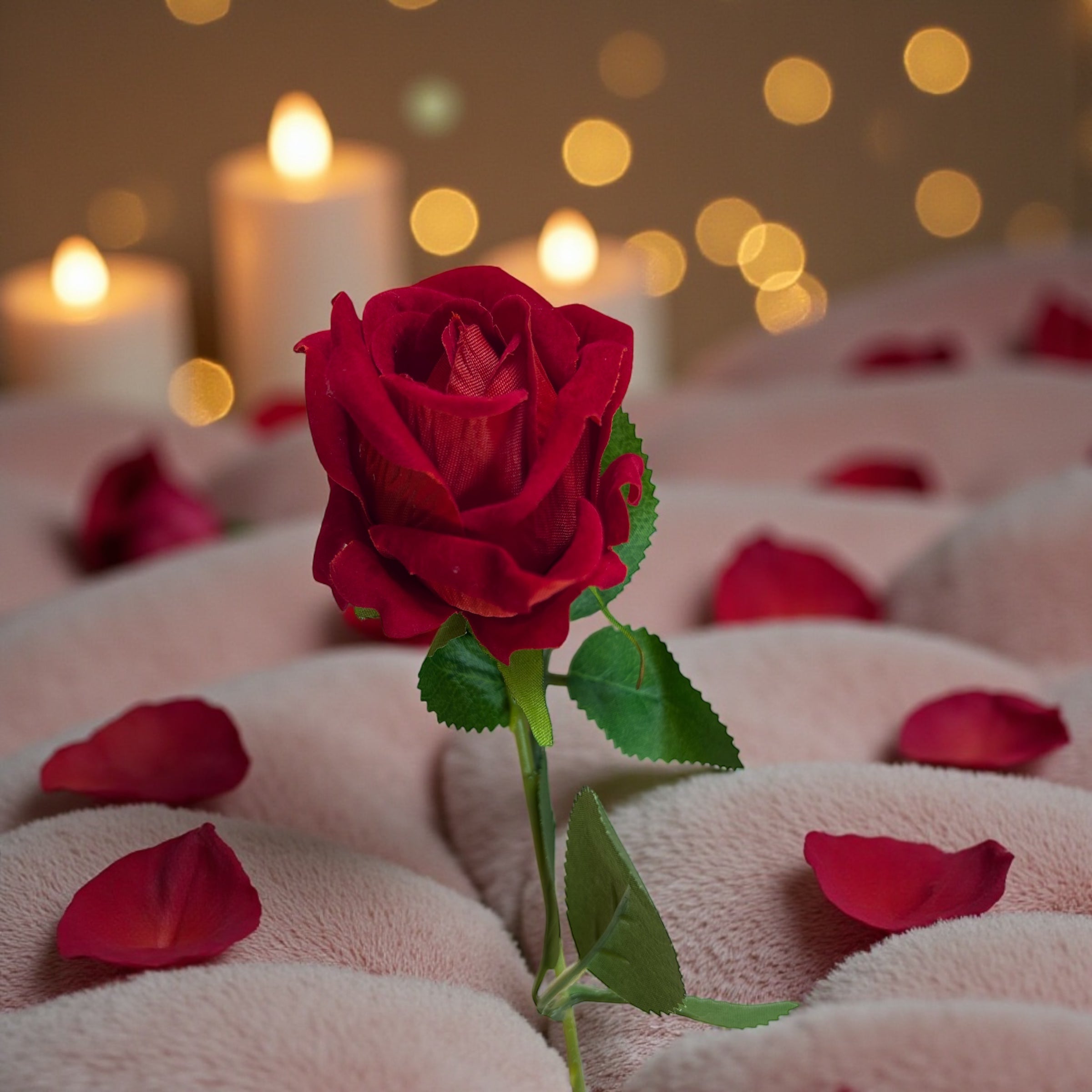 Love & Glow Valentine Gift Box – Luxury Candle Gift Set for Her, Romantic Valentine’s Day Box, Handmade Soy Candles