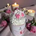 Pink Love Potion – Strawberry Vanilla Scented Candle, Romantic Valentine Candle, Handmade Dessert Candle-13.2oz