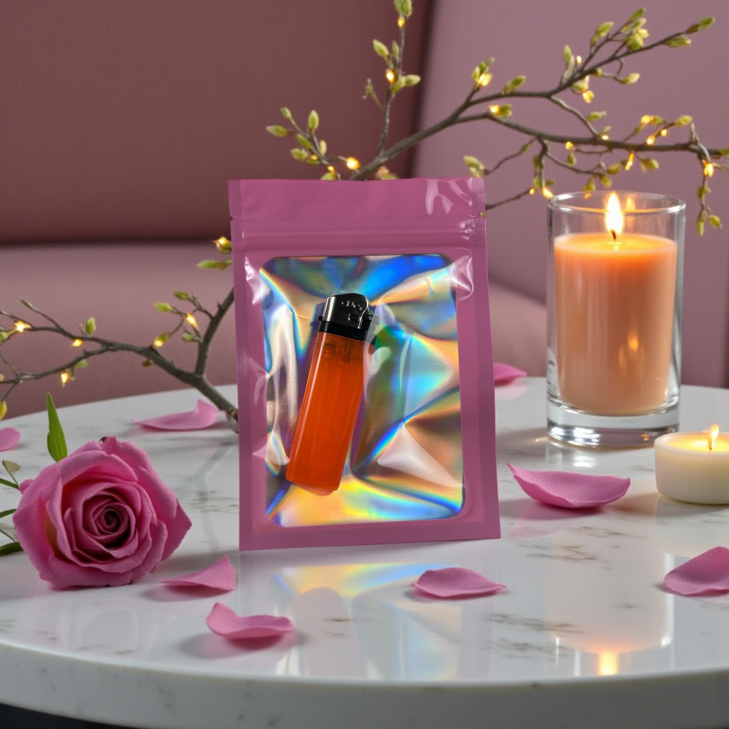 Love & Glow Valentine Gift Box – Luxury Candle Gift Set for Her, Romantic Valentine’s Day Box, Handmade Soy Candles