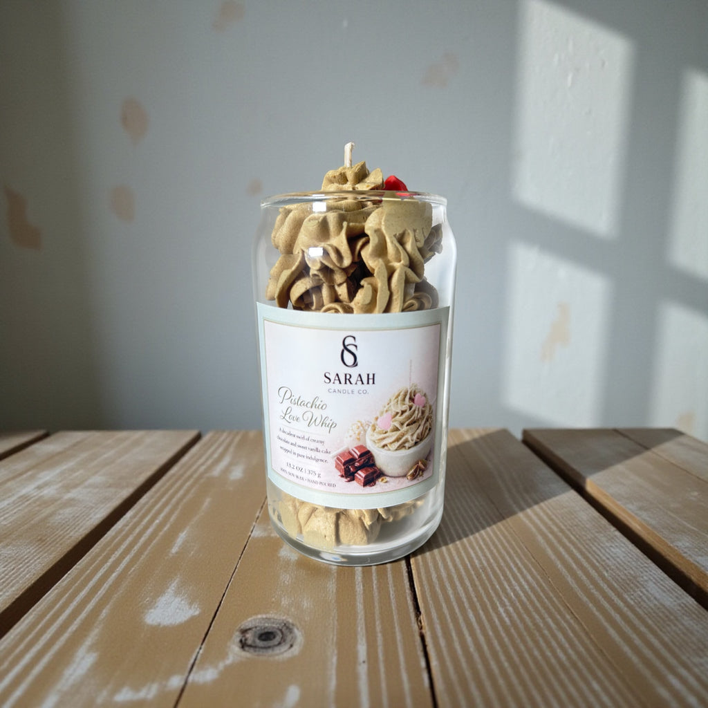 Pistachio Love Whip – Sweet Dessert Soy Candle, Whipped Wax, Valentine’s Day Gift-13.2oz